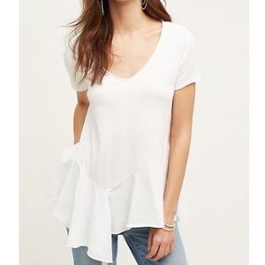 Anthropologie Asymmetrical Peplum Tee